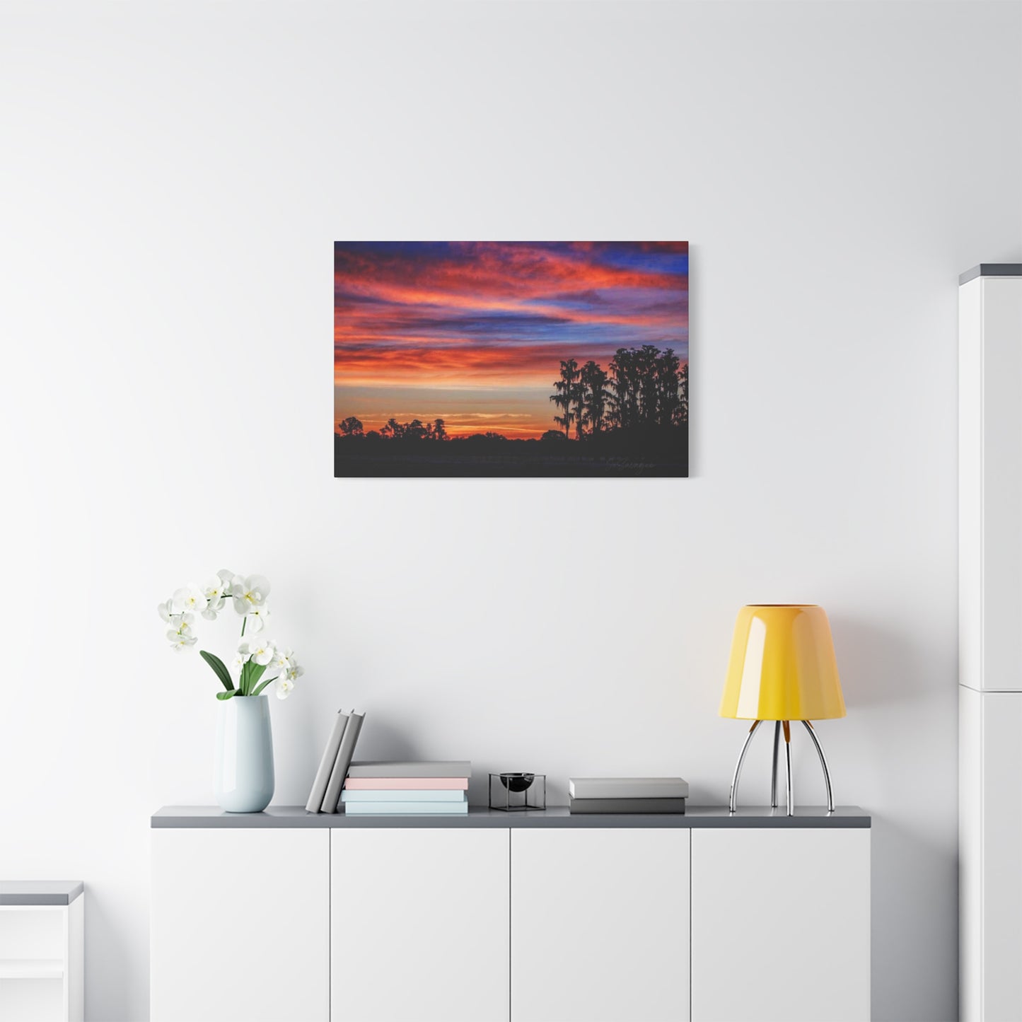 Treetop Silhouette Canvas