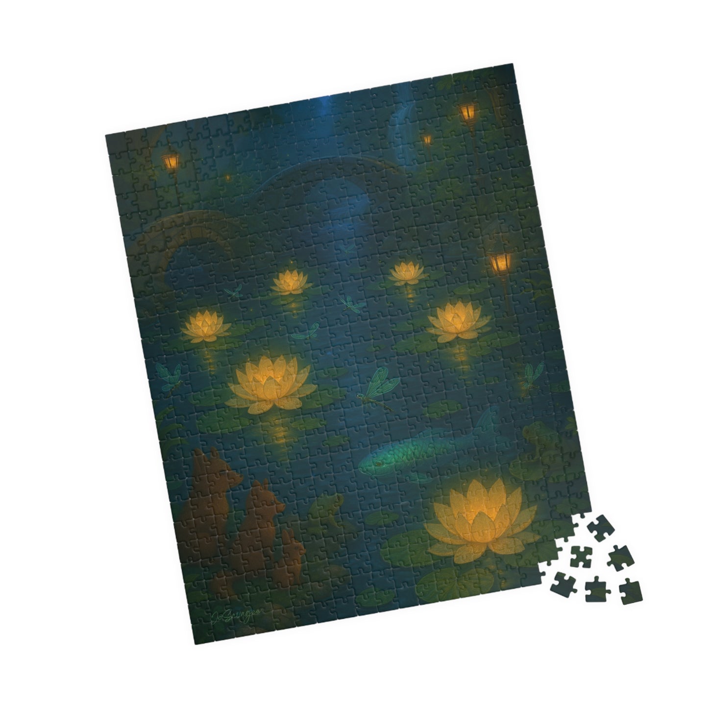 🌿 The Crystal Lily Pond (Puzzle 2 of 3: Fantasy Gardens Series)