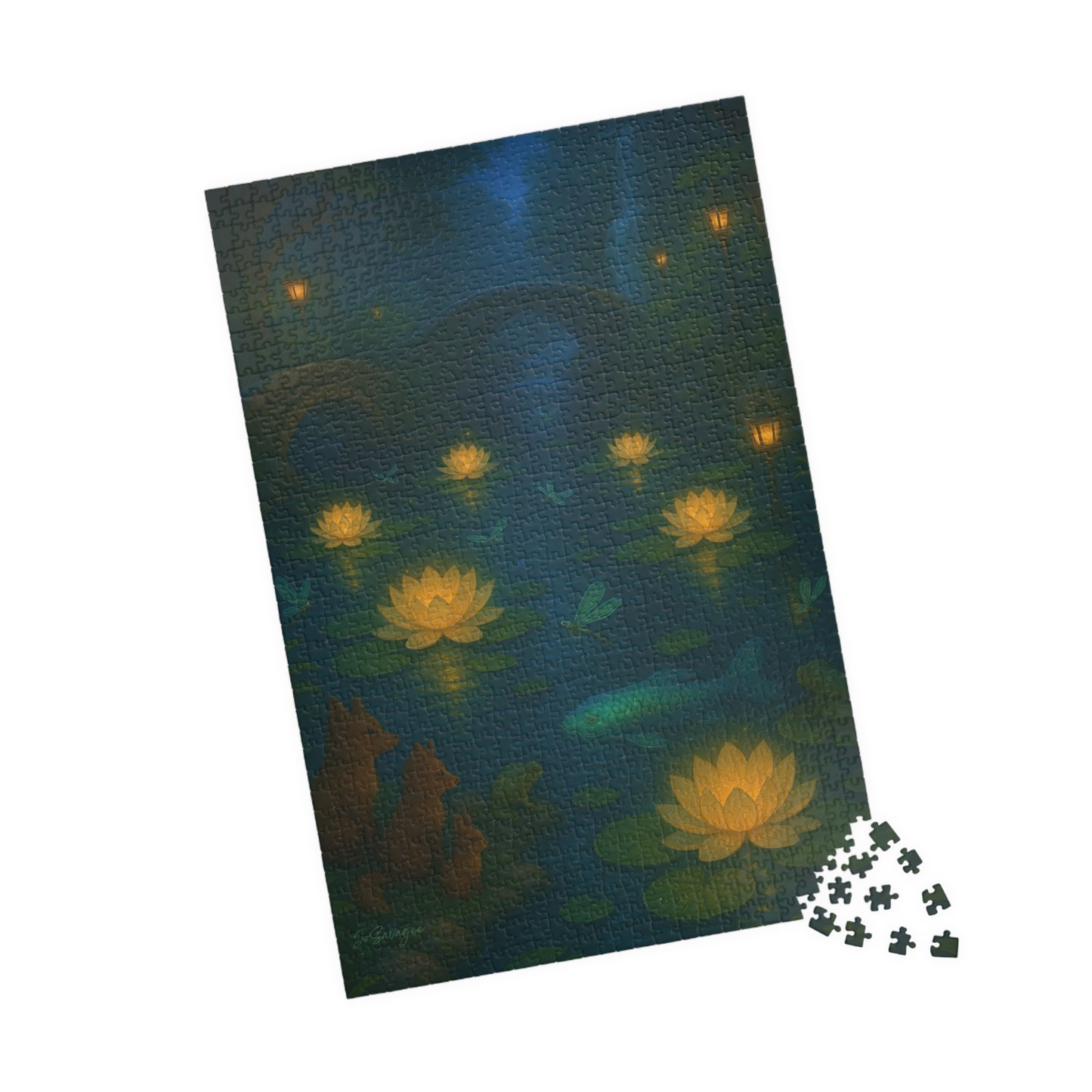 🌿 The Crystal Lily Pond (Puzzle 2 of 3: Fantasy Gardens Series)