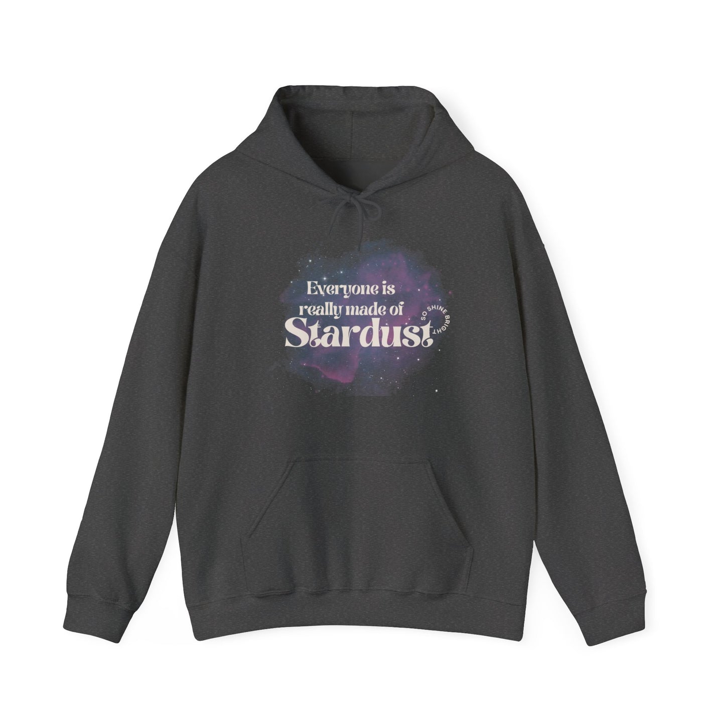 "Everyone is Really Made of Stardust" – Oversized Youth Graphic Hoodie | Made to Order Comfort & Inspiration