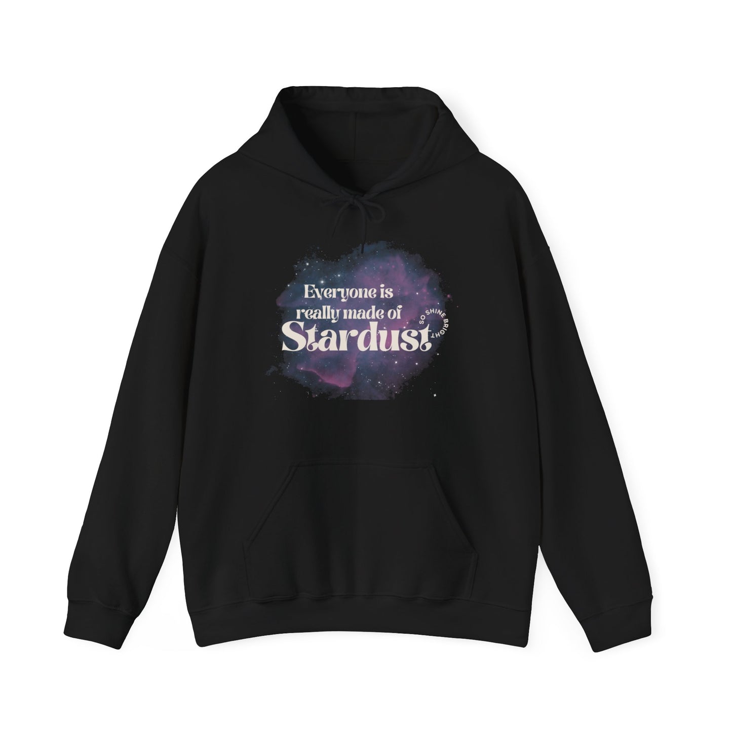 "Everyone is Really Made of Stardust" – Oversized Youth Graphic Hoodie | Made to Order Comfort & Inspiration