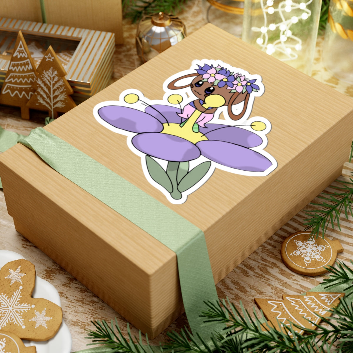 As Seen on TikTok: "Bassiee as Flabébbé” Sticker Mockup by Thorn_Puff Original Artist