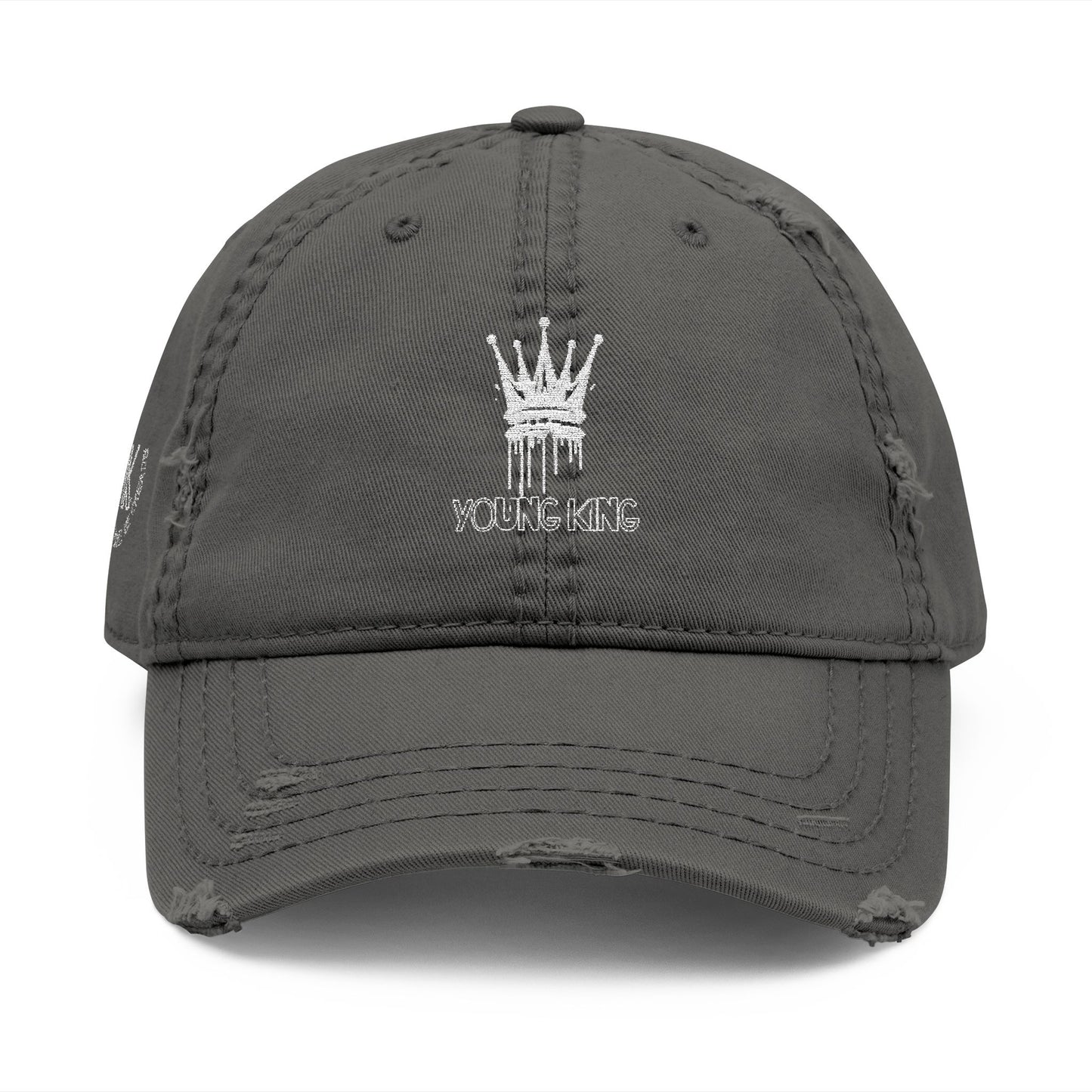Young King Distressed Cap – Bold Casual Hat for Everyday Royalty