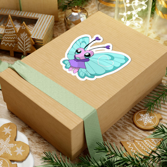 As Seen on TikTok: "Flutterr as Butterfrree" Fan Art Sticker Mockup by Thorn_Puff Original Artist