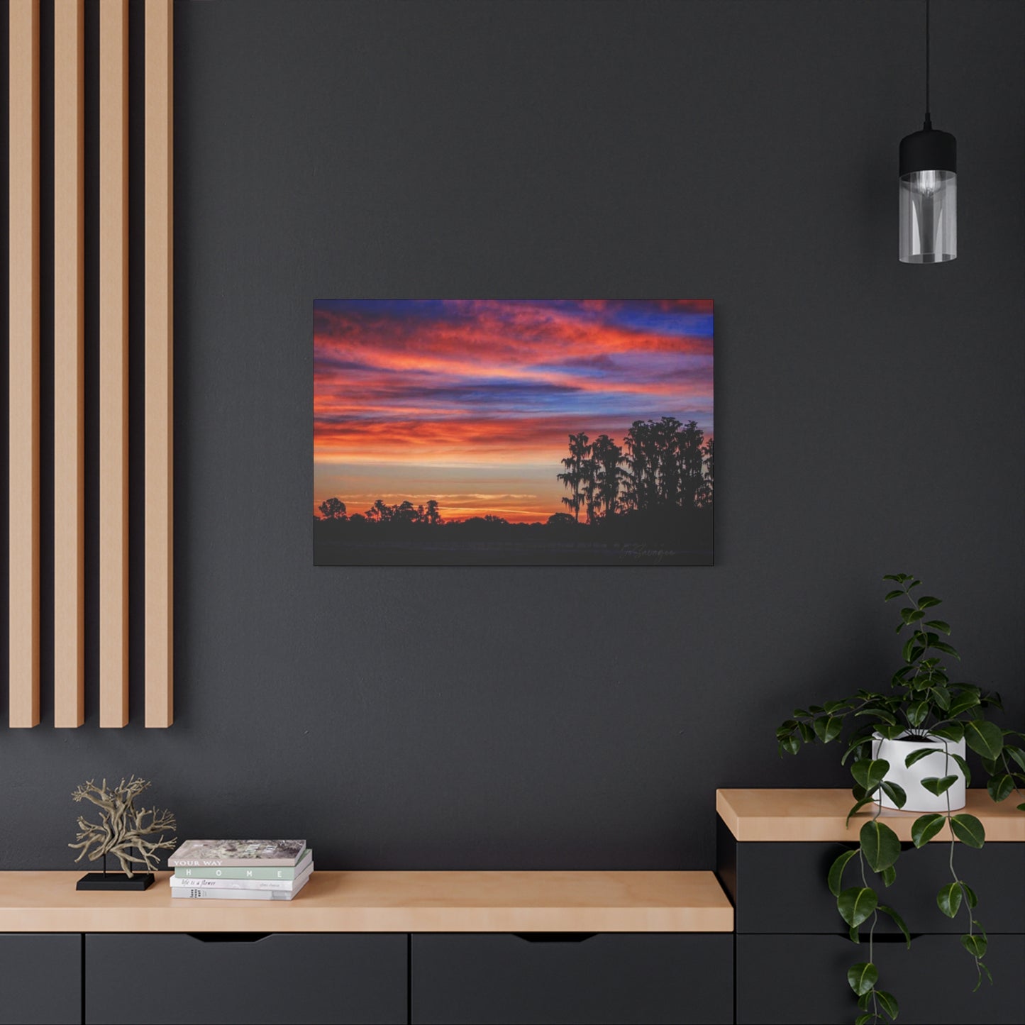Treetop Silhouette Canvas