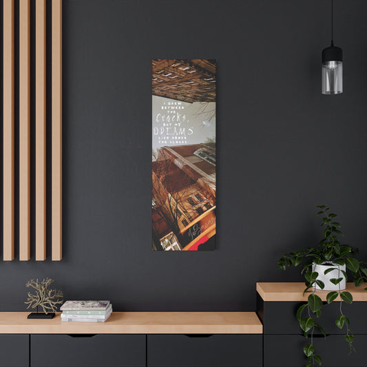 Concrete Roots, Cloud High – Made-to-Order Cityscape Canvas