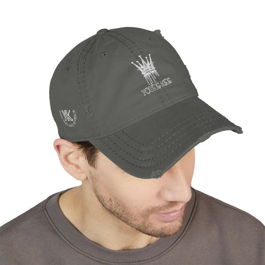 Young King Distressed Cap – Bold Casual Hat for Everyday Royalty