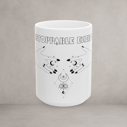 Unstoppable Energy Ceramic Mug, (11oz, 15oz)
