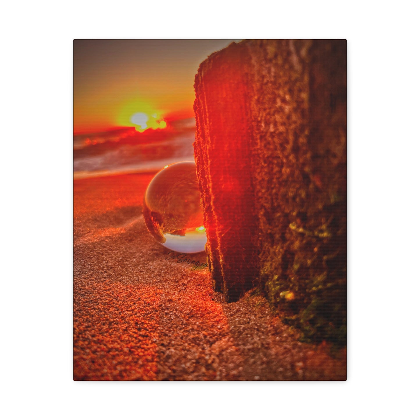 "Life's a Beach" Sunrise Canvas
