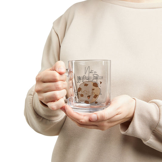 Not a Morning Person | Funny Clear Glass Coffee Mug – 10oz Gift for Coffee & Tea Lovers