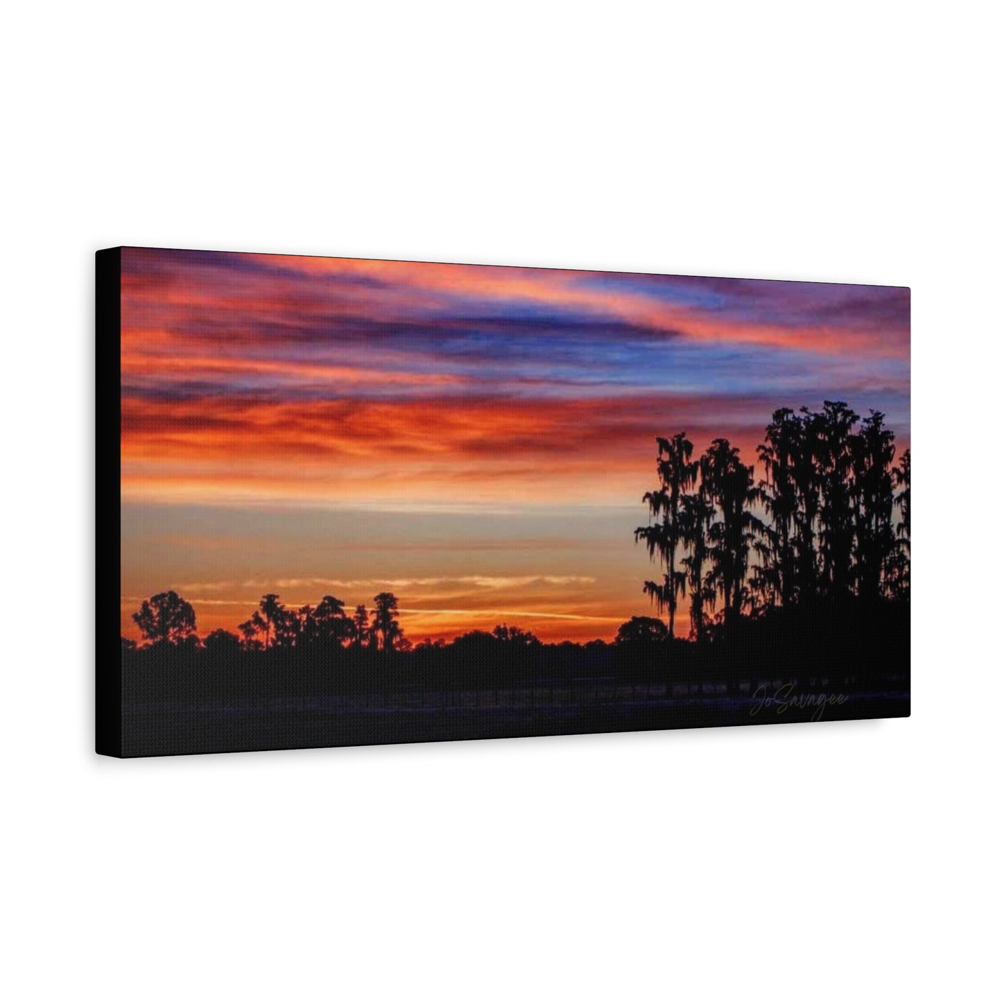 Treetop Silhouette Canvas