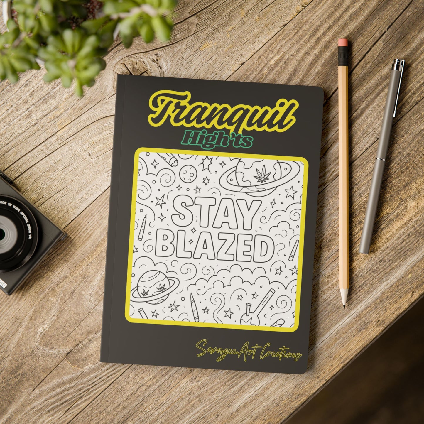 Tranquil High'ts Coloring Pages & Journal