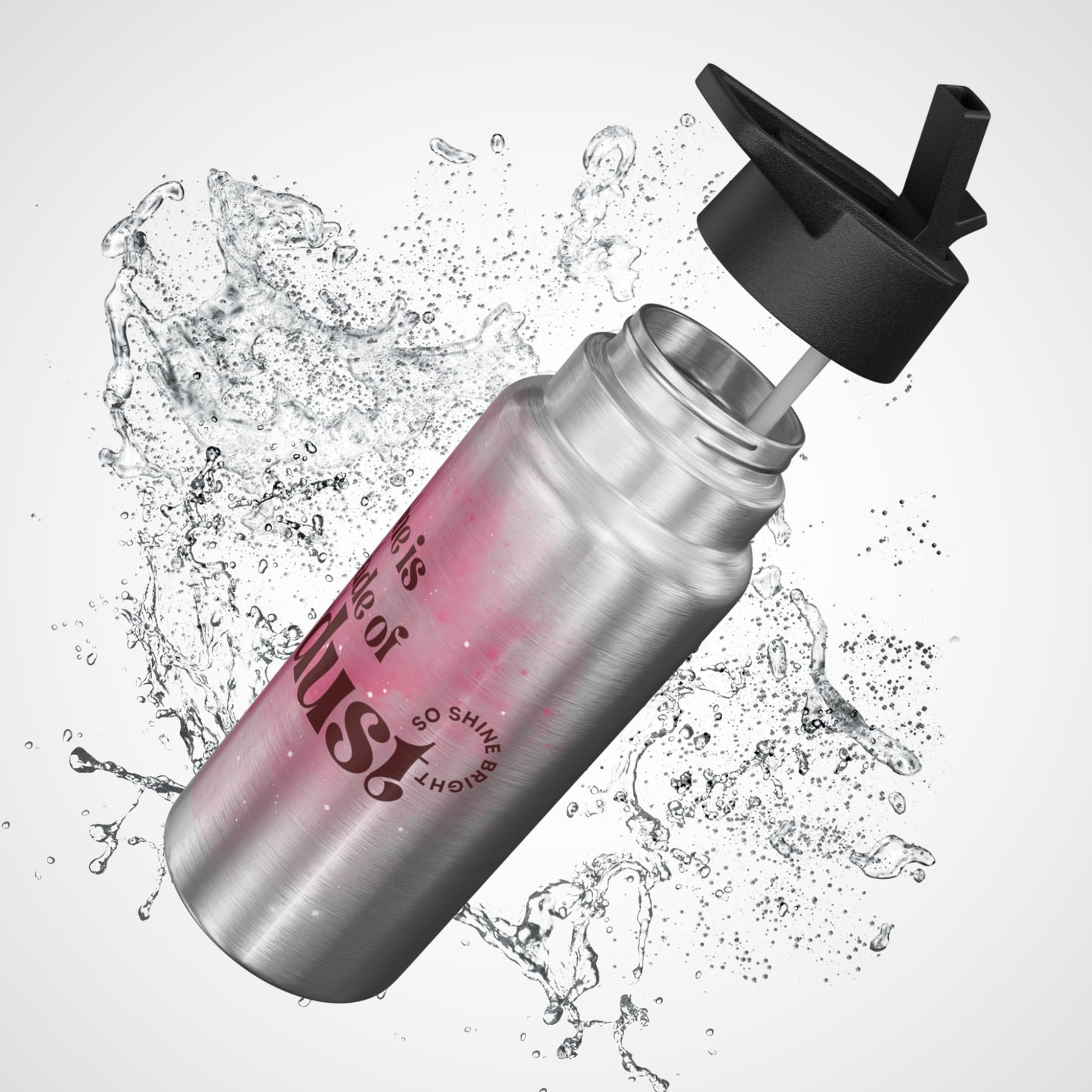 Stardust Gator Tumbler – Stainless Steel Eco-Friendly Travel Mug, Space Lover Gift, Cosmic Water Bottle