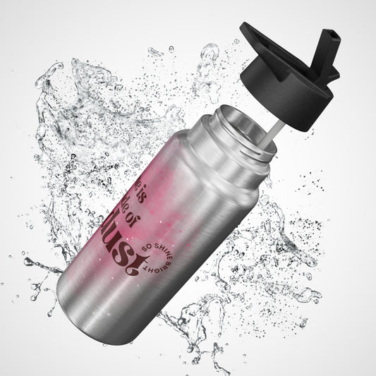 Stardust Gator Tumbler – Stainless Steel Eco-Friendly Travel Mug, Space Lover Gift, Cosmic Water Bottle