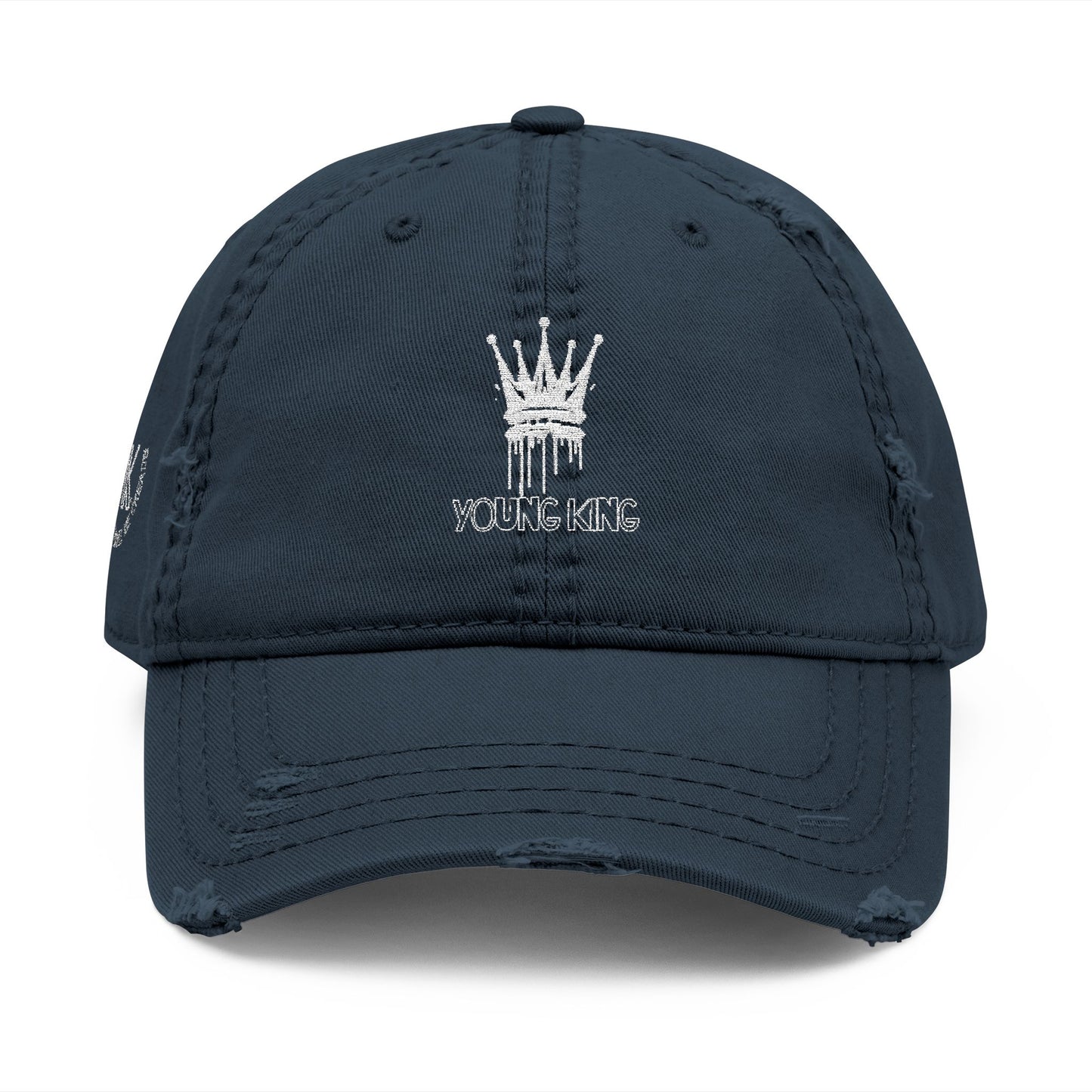 Young King Distressed Cap – Bold Casual Hat for Everyday Royalty