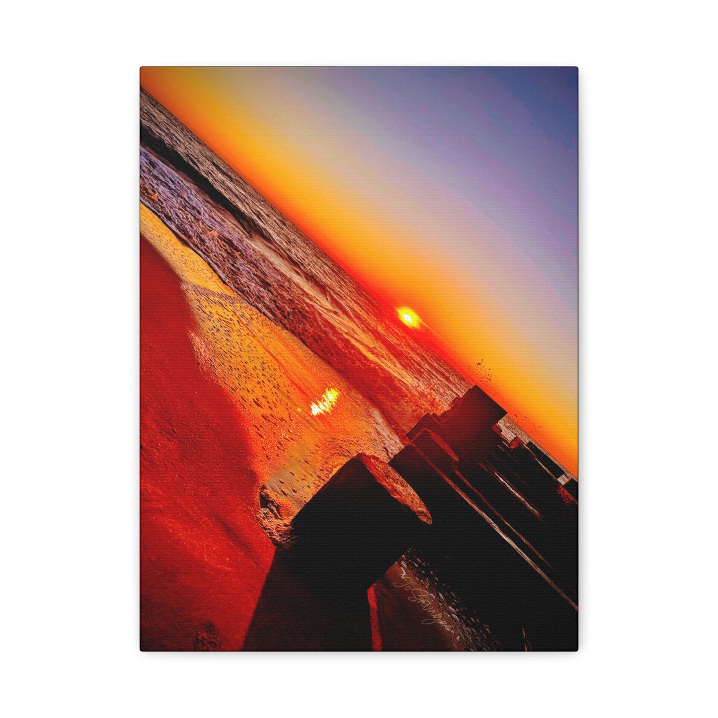 Pier'd Sunrise Canvas