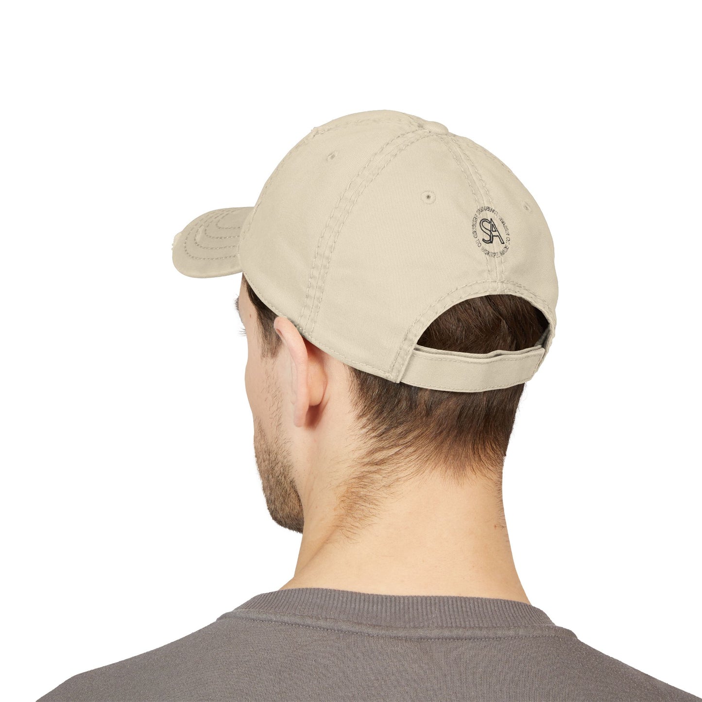 Young King Khaki Distressed Cap – Bold Casual Hat for Everyday Royalty