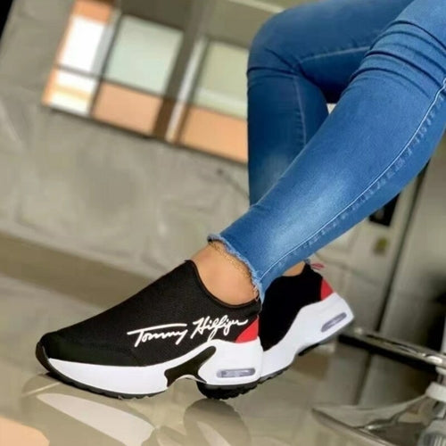 Everyday Comfort Wedge Sneakers – Breathable Walking Shoes for Women