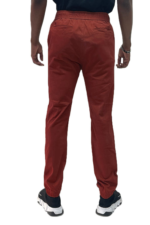 Men’s Solid Jogger Pants – Streetwear Fit with Elastic Waist & Ankle