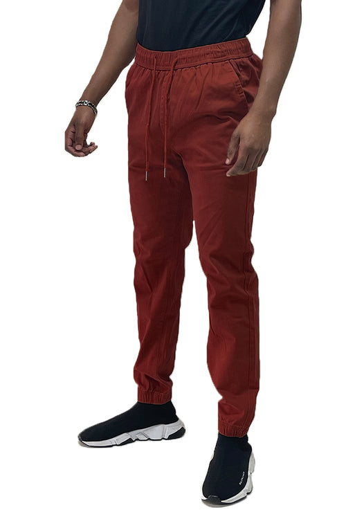 Men’s Solid Jogger Pants – Streetwear Fit with Elastic Waist & Ankle