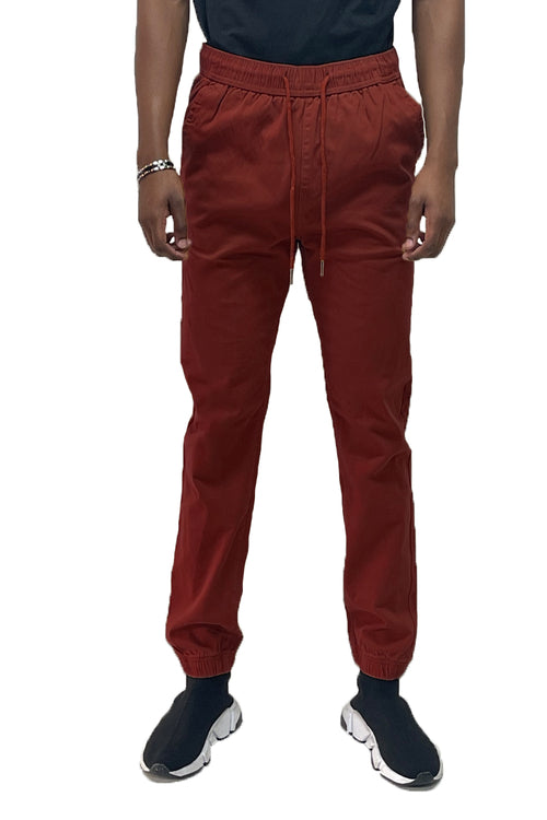 Men’s Solid Jogger Pants – Streetwear Fit with Elastic Waist & Ankle